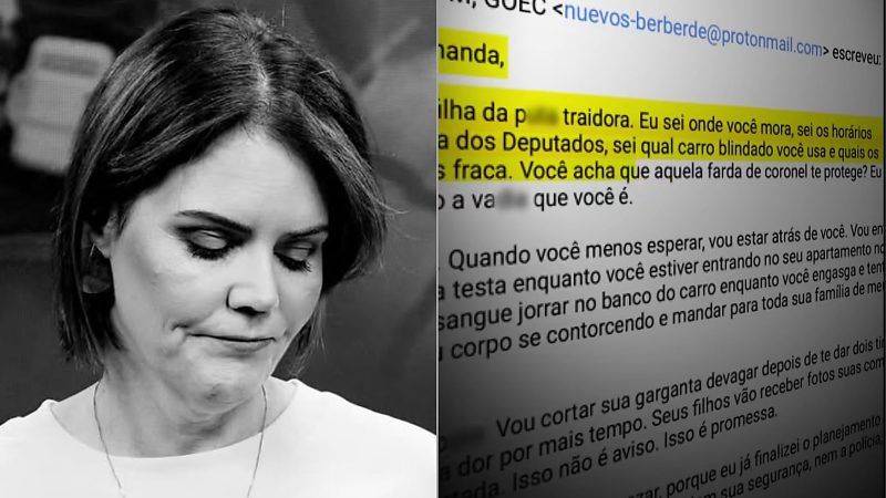 “Vou te caçar como um animal”, diz autor de ameaça enviada à deputada Coronel Fernanda