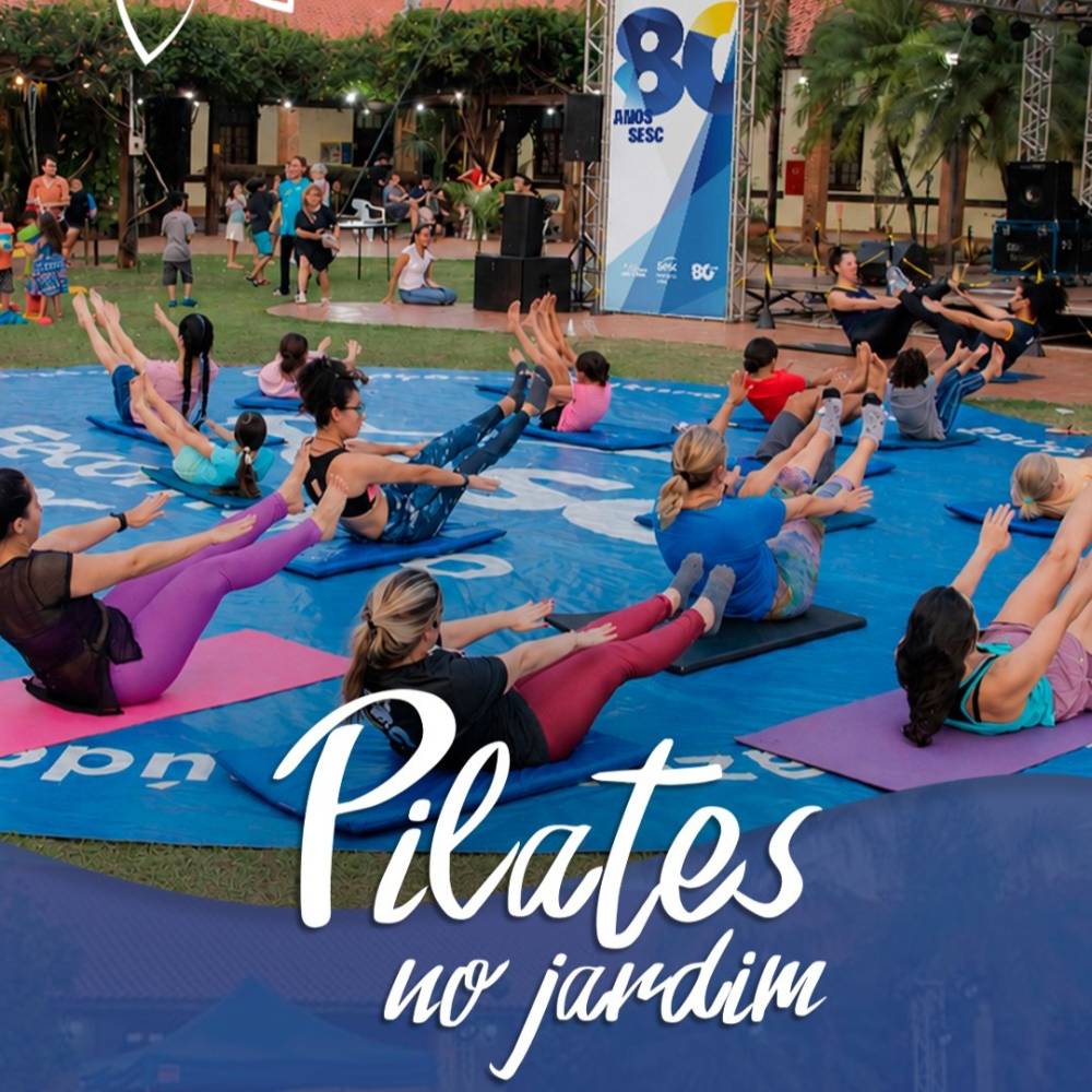 Pilates no Jardim deste sábado (20) reforça hábitos saudáveis e autocuidado 