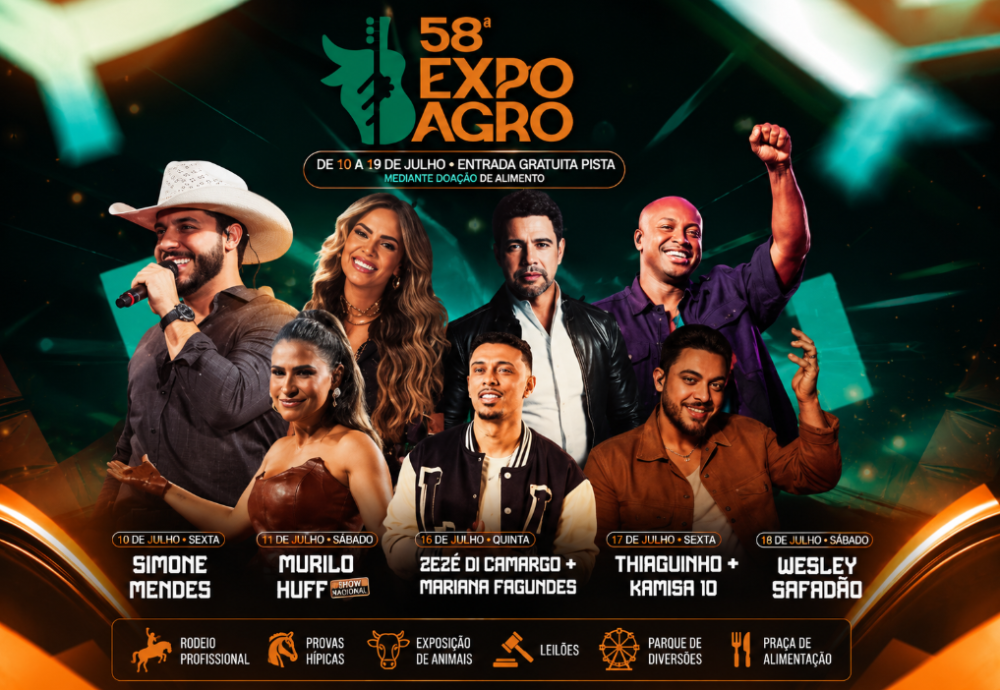 Simone Mendes abre a Expoagro nesta sexta; confira a programação de shows em Cuiabá