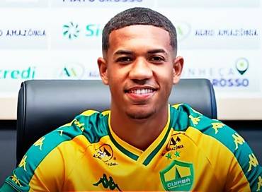  Jovem atacante Aiyran, de 17 anos, um dos principais talentos do Cuiabá pode ir para o Flamengo