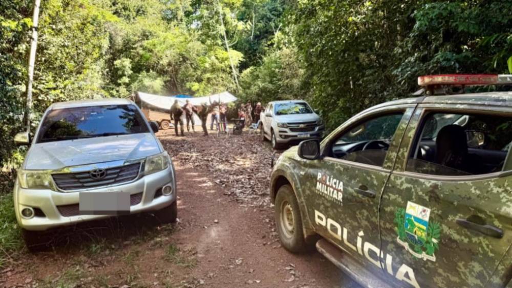 Polícia Militar intercepta acampamento no Parque Estadual Cristalino