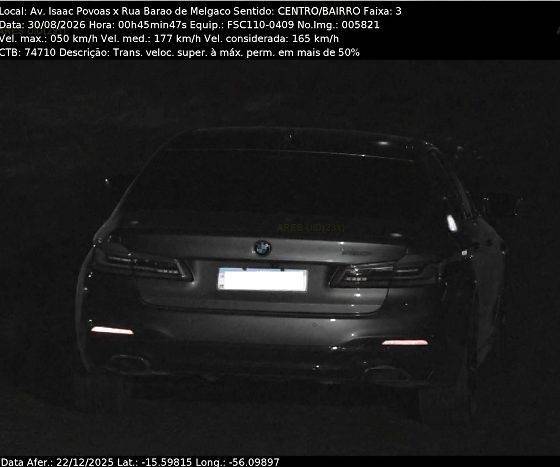 BMW estava a 117 km/h quando atingiu motociclista