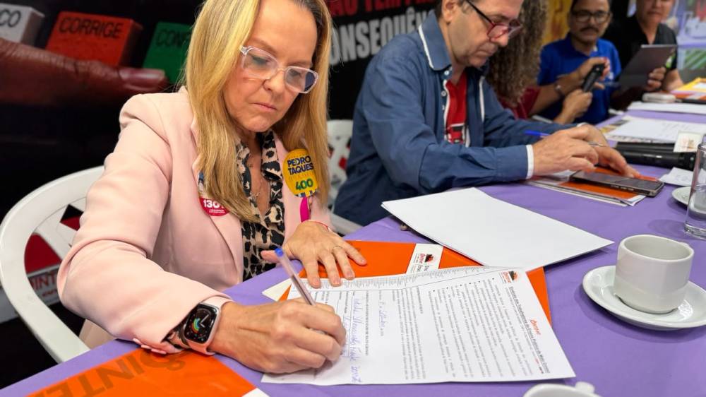 Natasha promete a professores que vai colocar a Educação no centro do seu governo