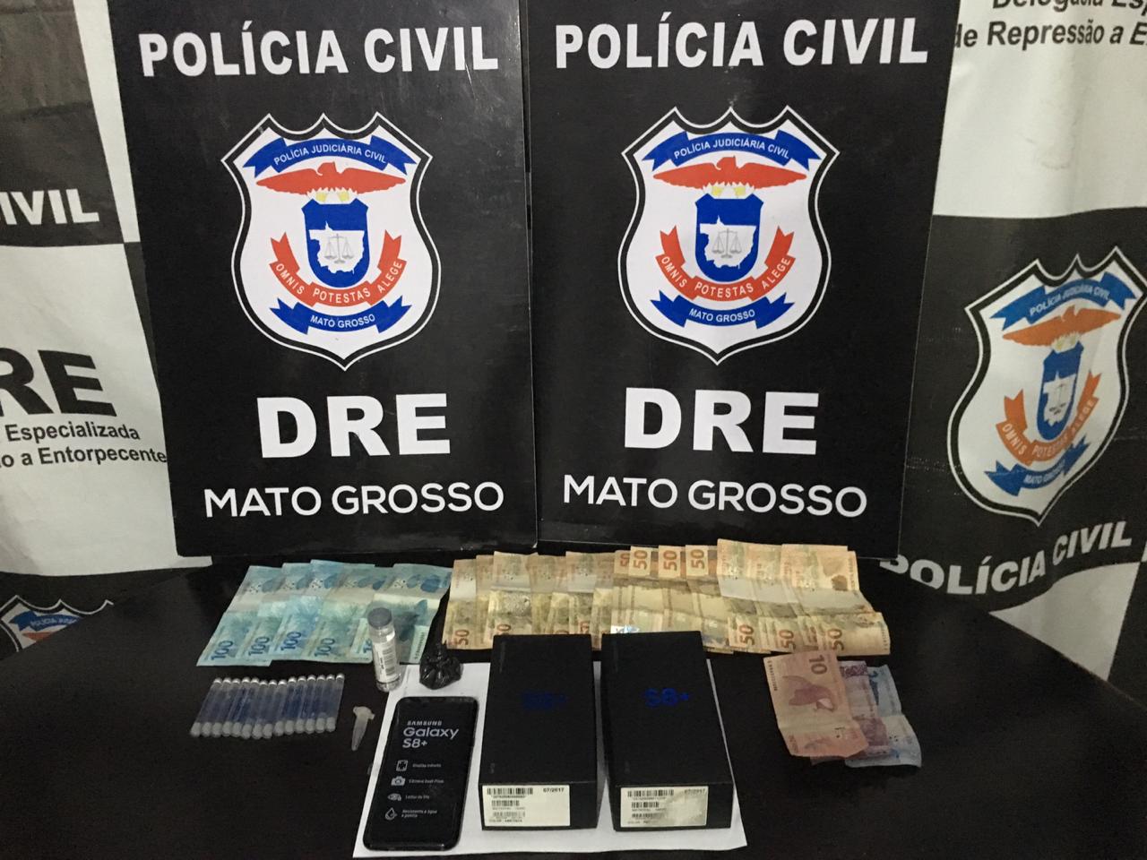 PJC prende traficante com produtos usados no preparo de entorpecentes