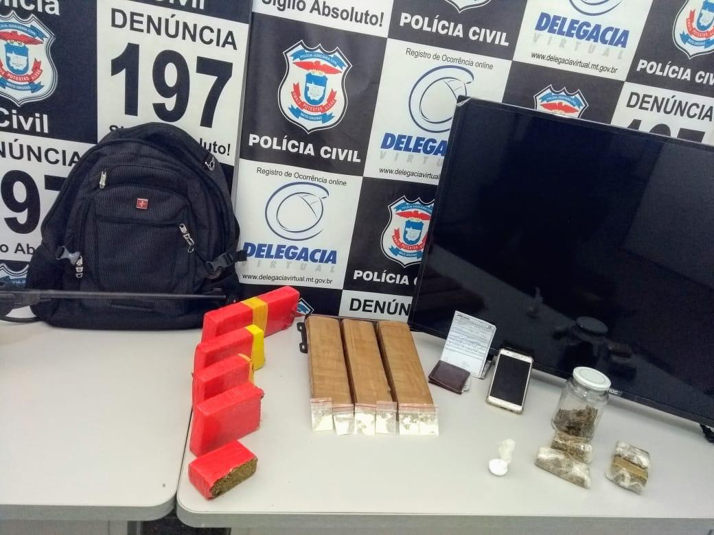 Ações de repressão ao tráfico de drogas prendem cinco