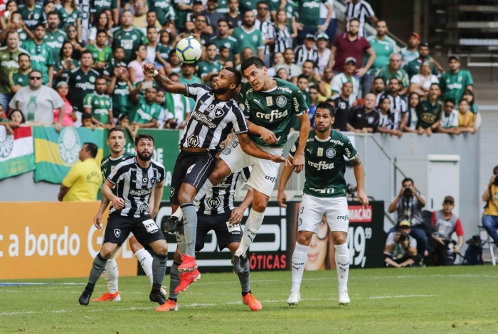 Com gol de Pênalti apontado pelo VAR, Palmeiras vence Botafogo por 1 a 0