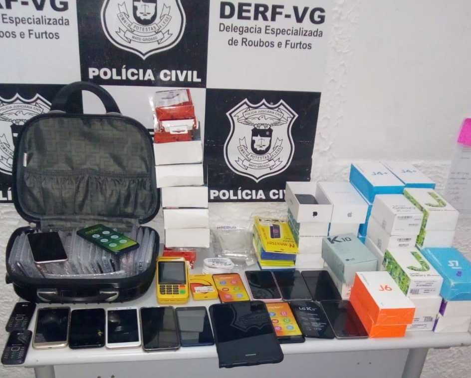  Operação de combate a receptação apreende 80 celulares em Várzea Grande
