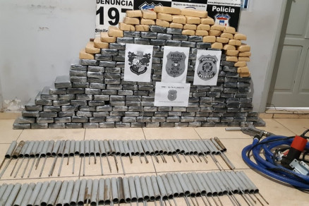  Operação conjunta  apreende quase 300 kg de cocaína em fazenda de MT