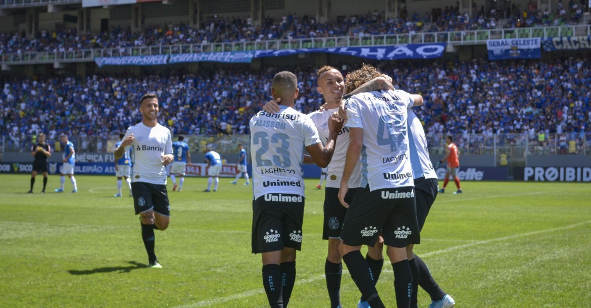 Grêmio dominou fácil e goleia o Cruzeiro em BH