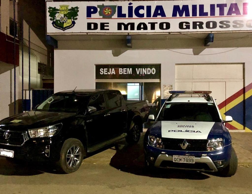 Caminhonete roubada em Cuiabá é recuperada em Barra do Bugres 