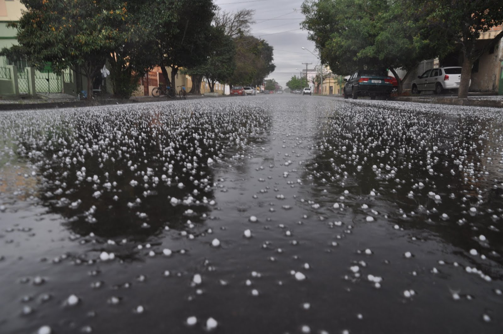  Enquanto em Cuiabá água caiu com “preguiça”, no Nortão teve chuva forte seguida de ventos e até granizo