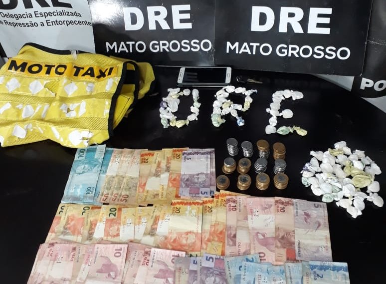  Polícia Civil prende mototaxista que atuava com tráfico de drogas na região do 'zero' em Várzea Grande