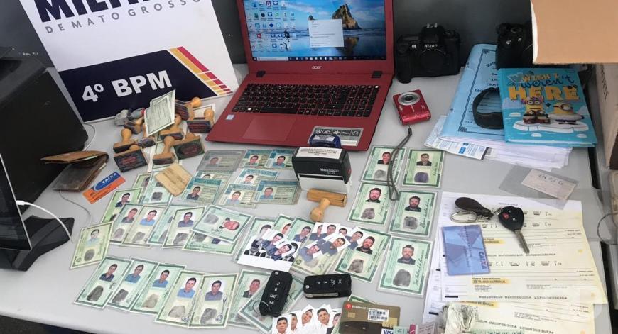 PM prende golpistas e descobre  grande 'esquema de falsificação'