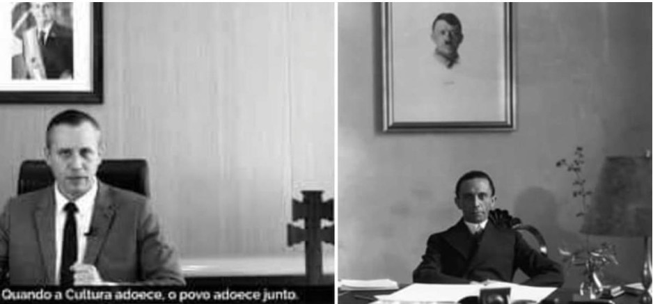  Historiadores analisam vídeo de Alvim, mentor da Cultura de Bolsonaro com a propaganda tipo 