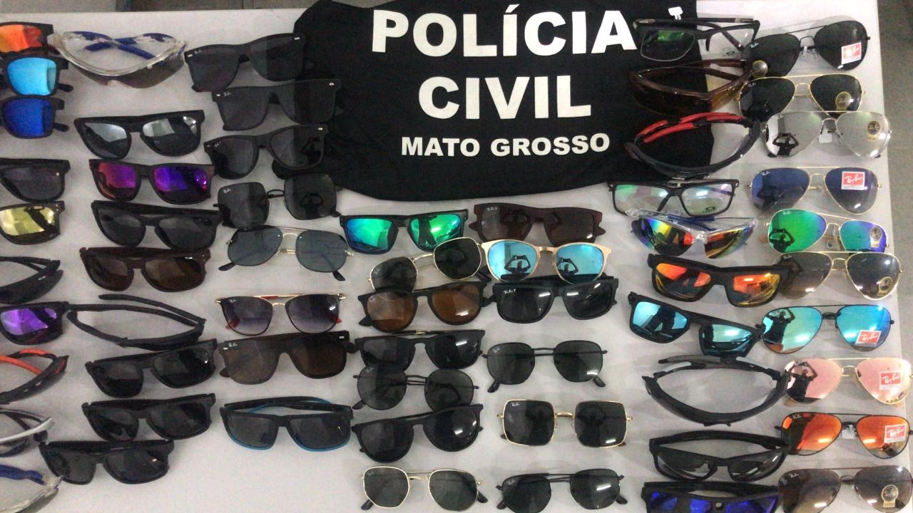 Primeira operação de combate a pirataria do ano apreende 154 réplicas de óculos na Capital