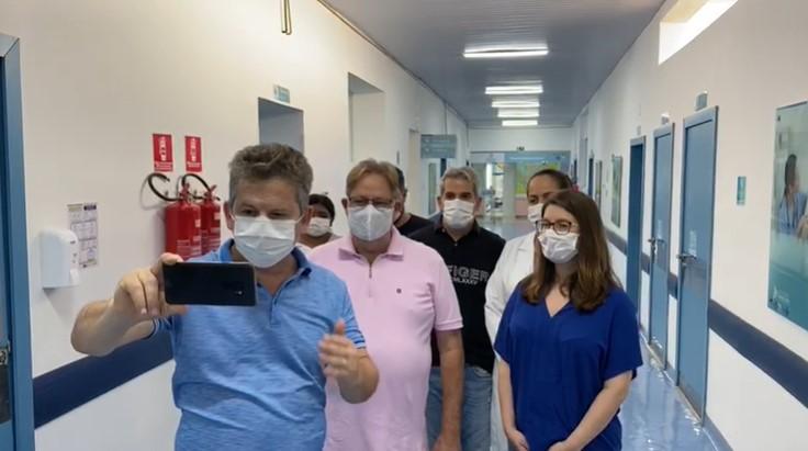 Na santa Casa, governador anuncia mais 147 leitos para pacientes de Covid-19