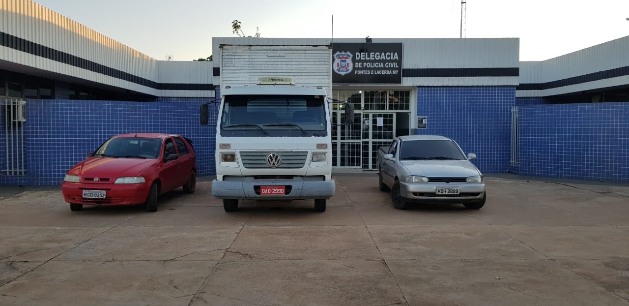 PJC recupera caminhão-baú roubado em Várzea Grande e prende 4 envolvidos no crime