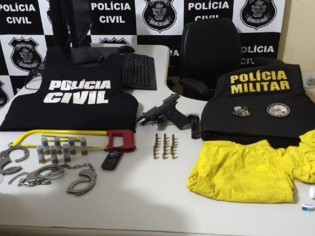  Policiais de Mato Grosso e Goiás localizam esconderijo de foragido e prendem dois suspeitos
