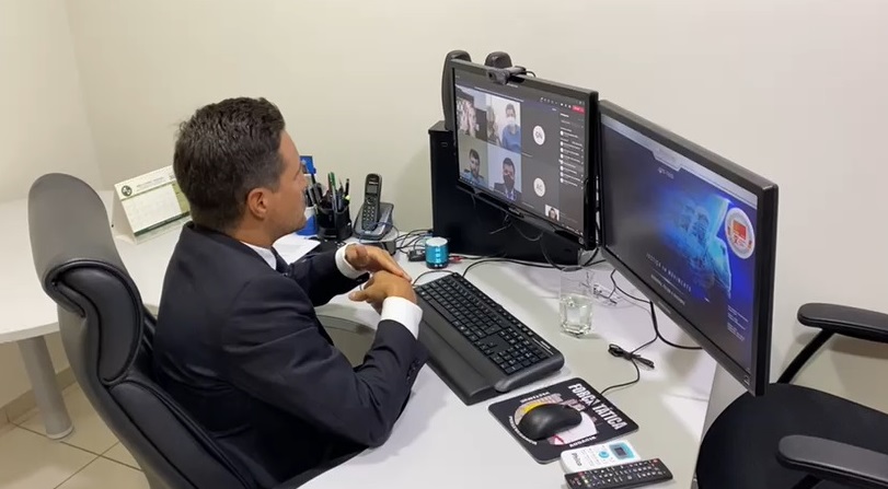 Vara de Várzea Grande  realiza primeira audiência do Juízo 100% Digital