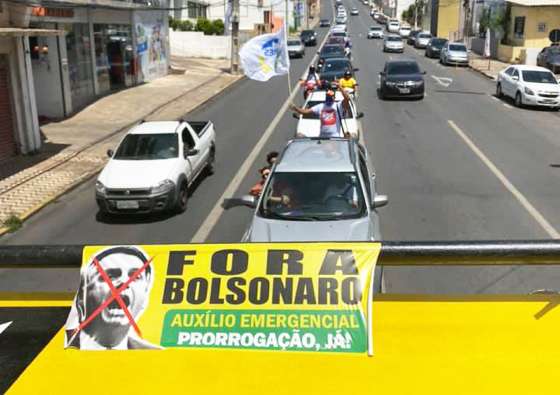 A exemplo do Brasil, Cuiabá também grita “Fora Bolsonaro” em protesto pacífico, mas com manifestantes indignados com o desgoverno