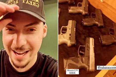 Jair Renan, vulgo 04, posta vídeo com várias armas e desafia: 